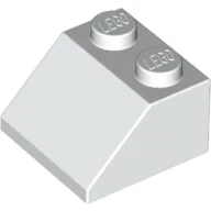 Brick Sloped 45° 2 x 2, White