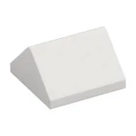 Brick Sloped 45° 2 x 2 Double, White