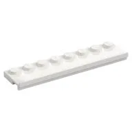 Plate Special 2 x 8 with Door Rail, White