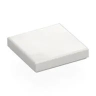 Tile 2 x 2 with Groove, White