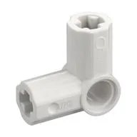 Technic Axle and Pin Connector Angled #6 - 90°, White