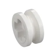 Technic Bush 1/2 Smooth with Axle Hole Semi-Reduced, White