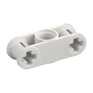 Technic Axle and Pin Connector Perpendicular 3L with Centre Pin Hole, White