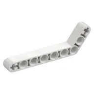 Technic Beam 1 x 9 Bent (7 - 3) Thick, White