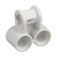 Technic Axle and Pin Connector Perpendicular Double, White