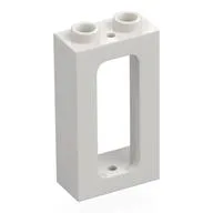 Window 1 x 2 x 3 Train with Inside Stud Holder, White