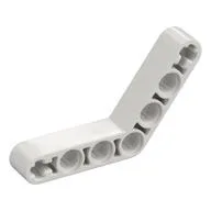 Technic Beam 1 x 7 Bent (4 - 4) Thick, White