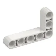 Technic Beam 3 x 5 L-Shape Thick, White