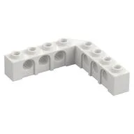 Technic Brick 5 x 5 Right Angle (1 x 4 - 1 x 4), White
