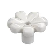 Plant, Flower, Minifig Accessory with 7 Thick Petals and Pin, White