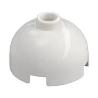 Brick Round 2 x 2 Dome Top, Vented Stud, White