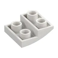 Brick Curved Inverted 2 x 2 x 2/3, White
