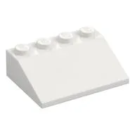 Brick Sloped 33° 3 x 4, White