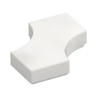 Tile Special 2 x 2 with 2 Quarter Round Cutouts, White