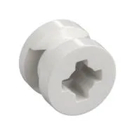 Wheel 8 x 6 with Slot, White