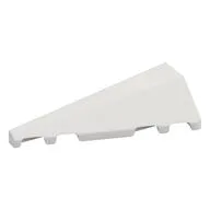Brick Wedged, Sloped 2 x 5 Left, White