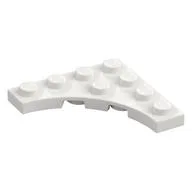 Plate Special 4 x 4 with 3 x 3 Quarter Round Cutout, White