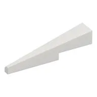 Brick Wedged, Sloped 2 x 5 Right, White
