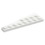 Wedge Plate 8 x 3, 8° Right, White