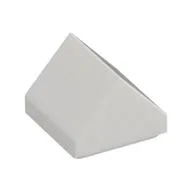 Brick Sloped Double 45° 1 x 1, White