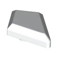 Tile Special 1 x 2 Diamond Plain, White