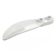 Plant, Leaf 2 x 6 x 1 with 2 Studs, White