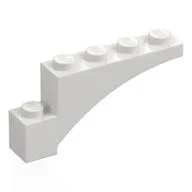 Brick Arch 1 x 5 x 2, White