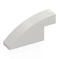 Brick Curved 1 x 4 x 1 2/3 No Studs, White