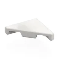 Tile 45° Cut 2 x 2 (Triangle), White