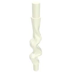 Web Effect Long and Narrow Bars at Both Ends, White