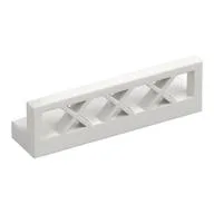 Fence Lattice 1 x 4 x 1, White