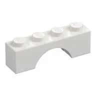 Brick Arch 1 x 4, White