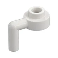 Plate Special Round 1 x 1 with Vertical Bar, White