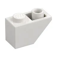 Brick Sloped Inverted 45° 2 x 1, White