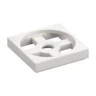 Turntable 2 x 2 Plate, Base, White