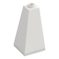 Brick Sloped 75° 2 x 2 x 3 Double Convex, White
