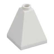 Brick Sloped 75° 2 x 2 x 2 Quadruple Convex, White