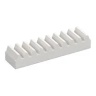 Technic Gear Rack 1 x 4, White