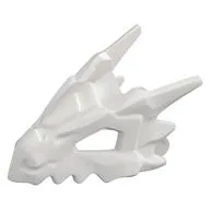 Creature Body Part, Dragon Head Upper Jaw, Hollow Eyes, Spikes, White