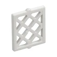 Window Pane Latticed 1 x 2 x 2, White