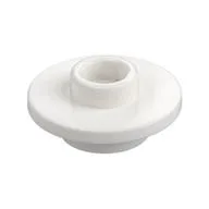 Equipment Cup / Teacup Saucer with Recessed Stud on Top [Plain], White