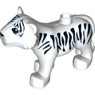 Duplo Animal Tiger Adult New Style, White
