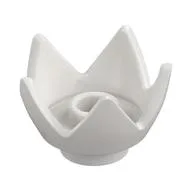 Crown / Flower / Egg Shell Half, White