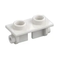 Hinge Brick 1 x 2 Top Plate Thin, White
