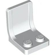 Seat / Chair 2 x 2 with Center Sprue Mark, White