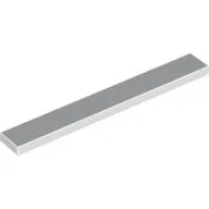 Tile 1 x 8 with Groove, White