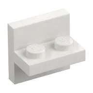 Bracket 2 x 2 with 1 x 2 Vertical Studs, White