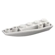 Brick Wedged, Curved Inverted 6 x 2 Left, White