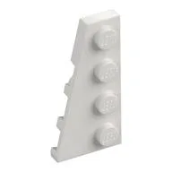 Wedge Plate 4 x 2 Left, White