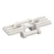 Technic Link Tread Wide with Two Pin Holes, Soft Plastic, White